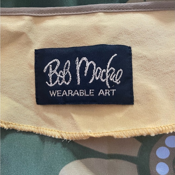 Bob Mackie Flower Child Dress Green/Yellow - Picture 4 of 5